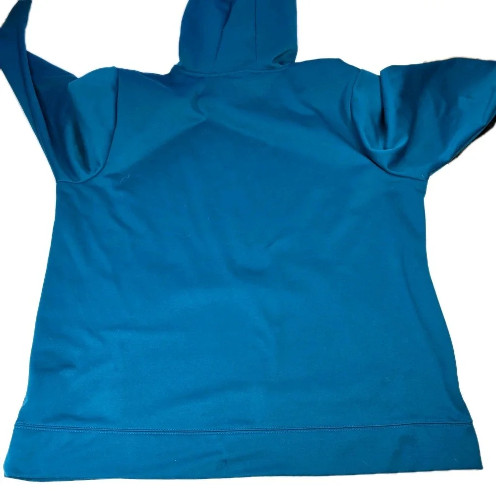 The North Face‎ Mens Hoodie Blue XXL Pullover Logo Pocket Fleece Lined Outdoor